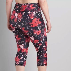 Lane Bryant Livi Floral Capri Leggings